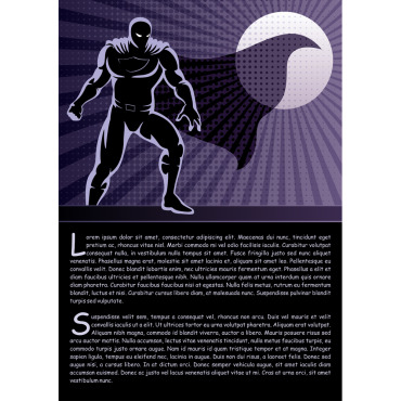 Super Hero Illustrations Templates 152575