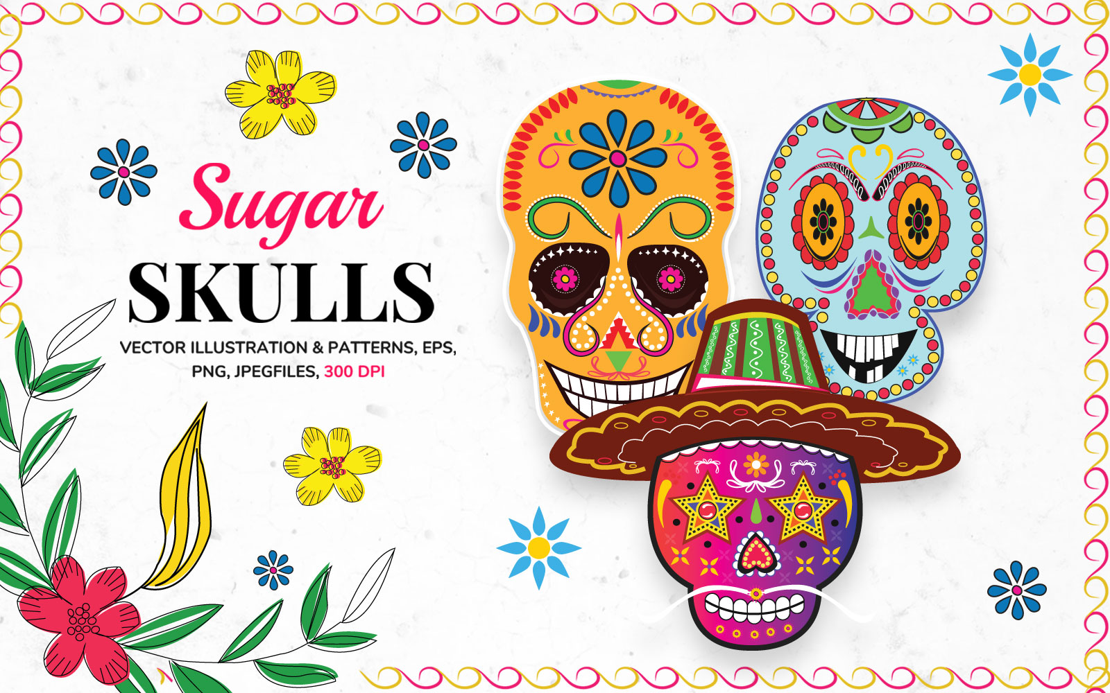 Sugar Skulls - Illustration