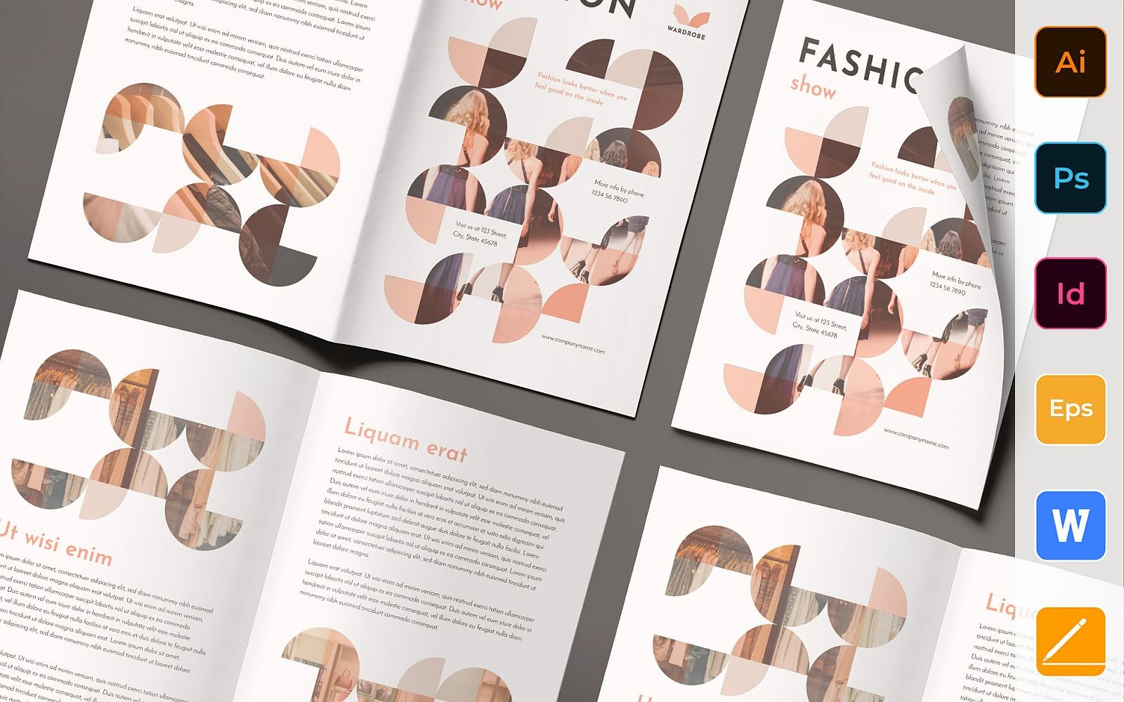 Fashion Shop Brochure Bifold - Corporate Identity Template