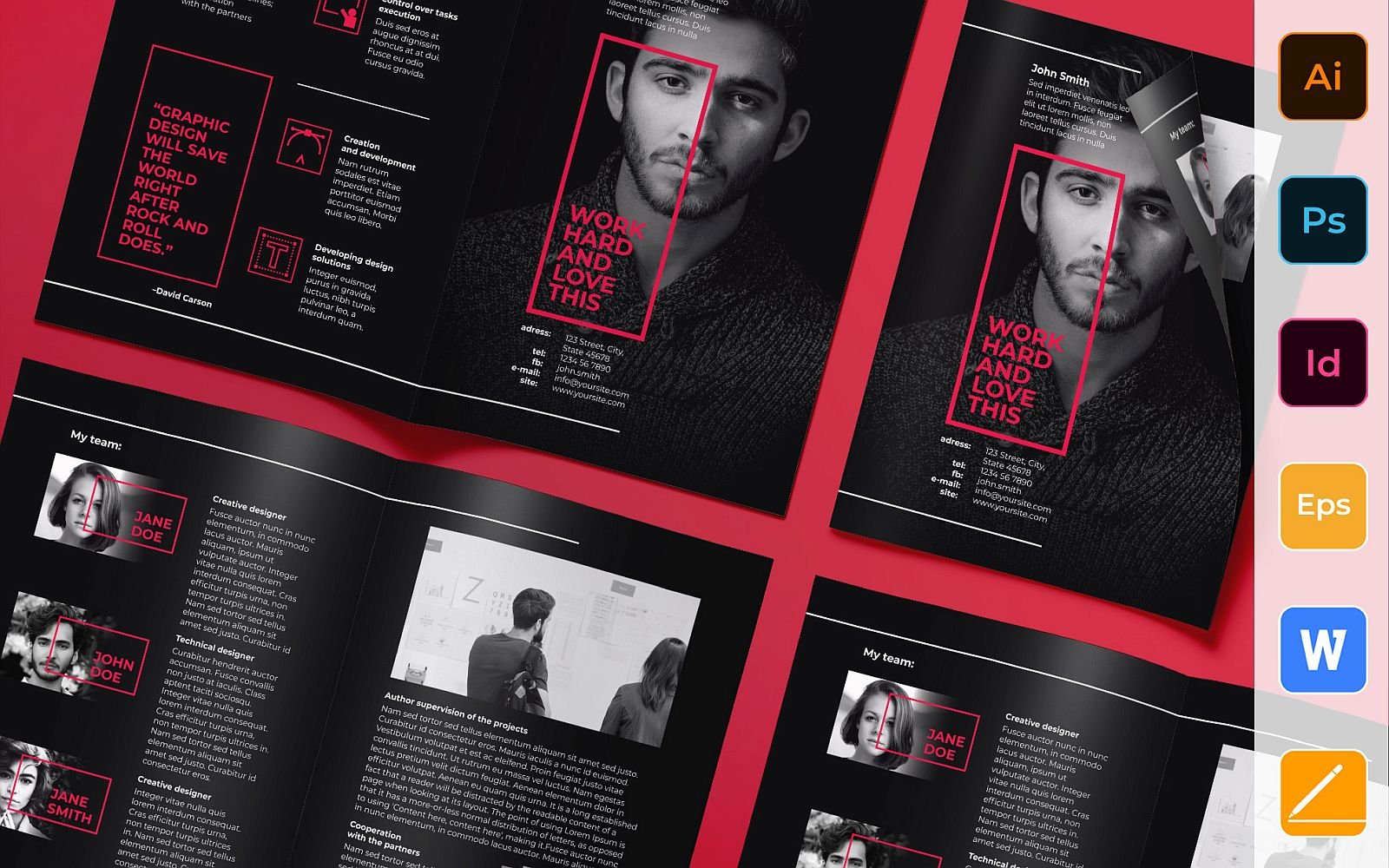 Art Director Brochure Trifold - Corporate Identity Template