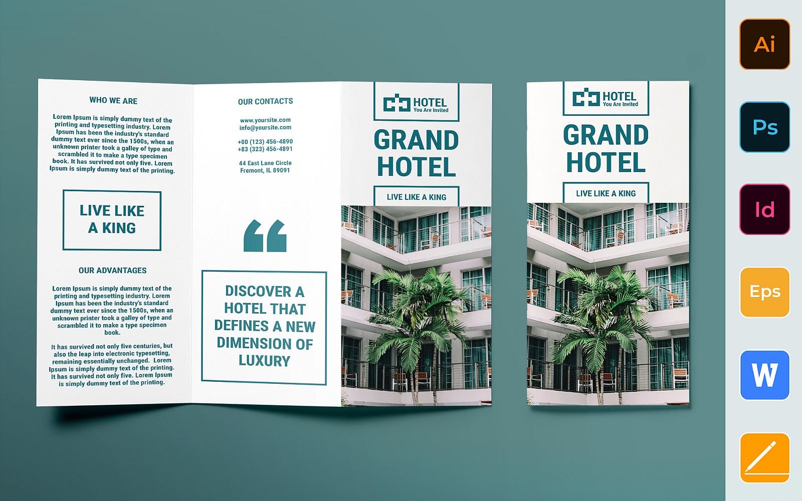 Hotel Brochure Trifold - Corporate Identity Template