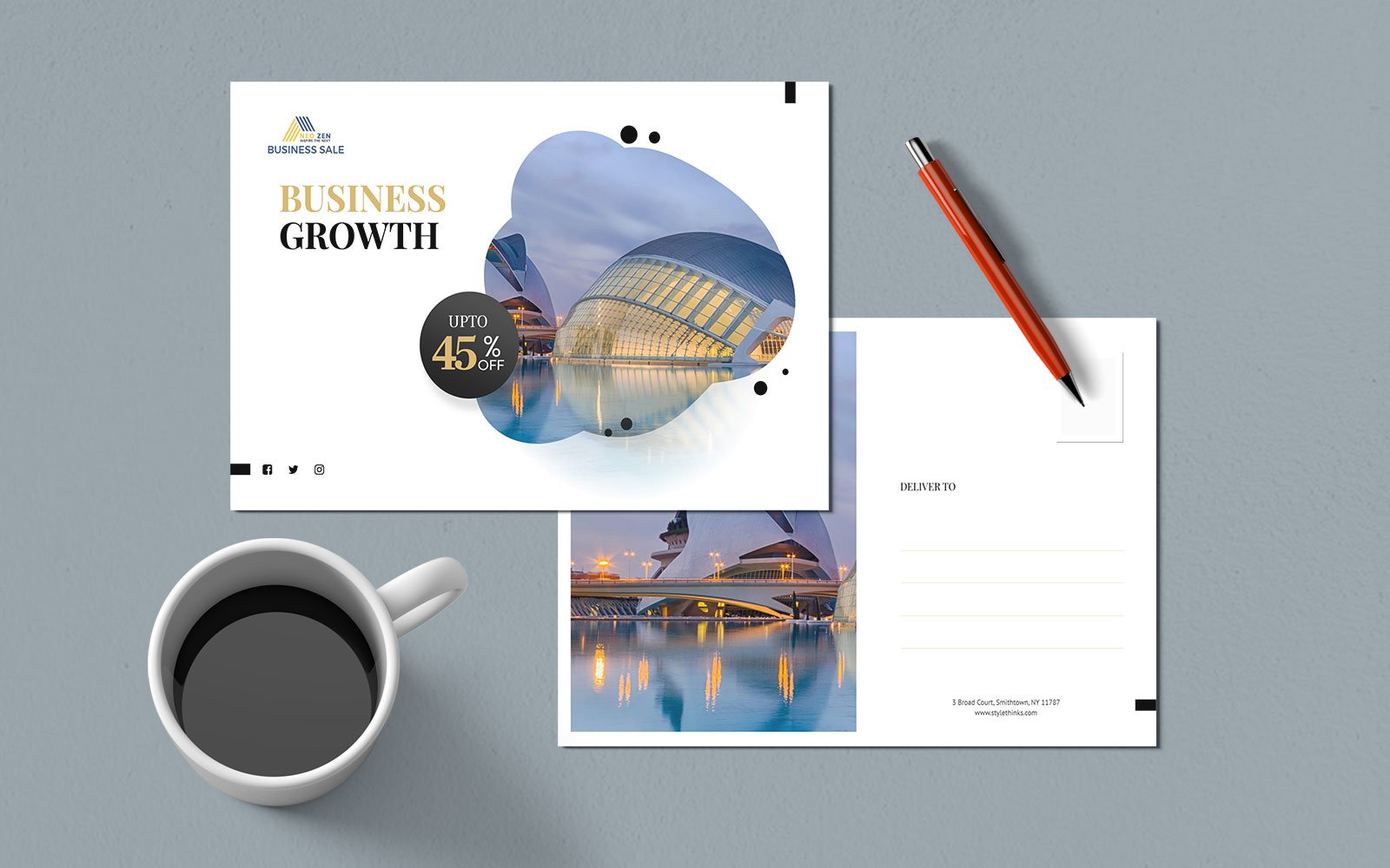 Business Post Card - Corporate Identity Template