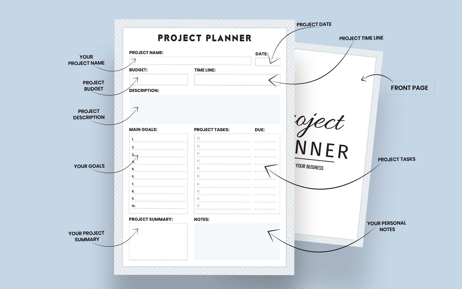 Simple Project Planners - Corporate Identity Template