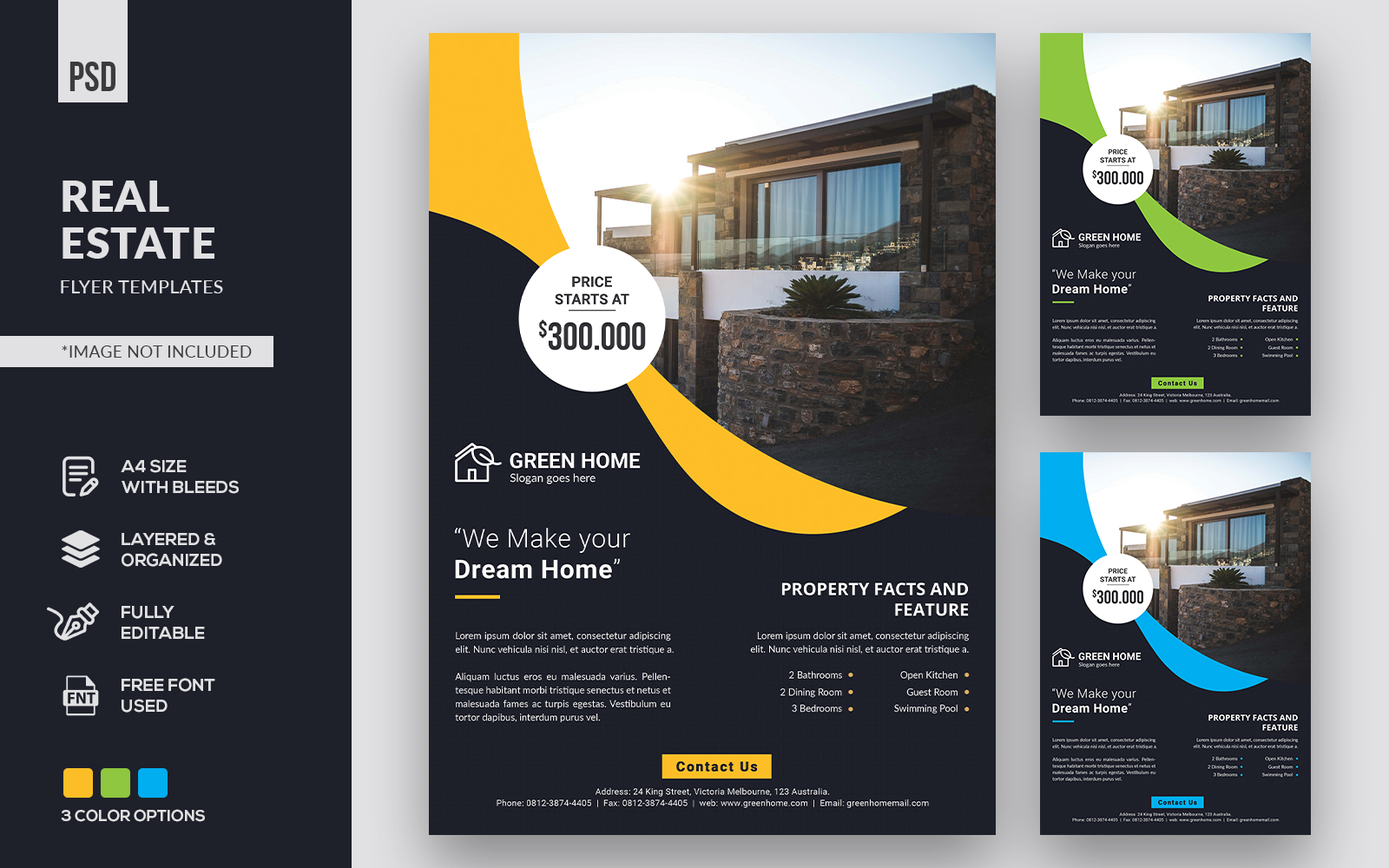 Real Estate Flyers - Corporate Identity Template