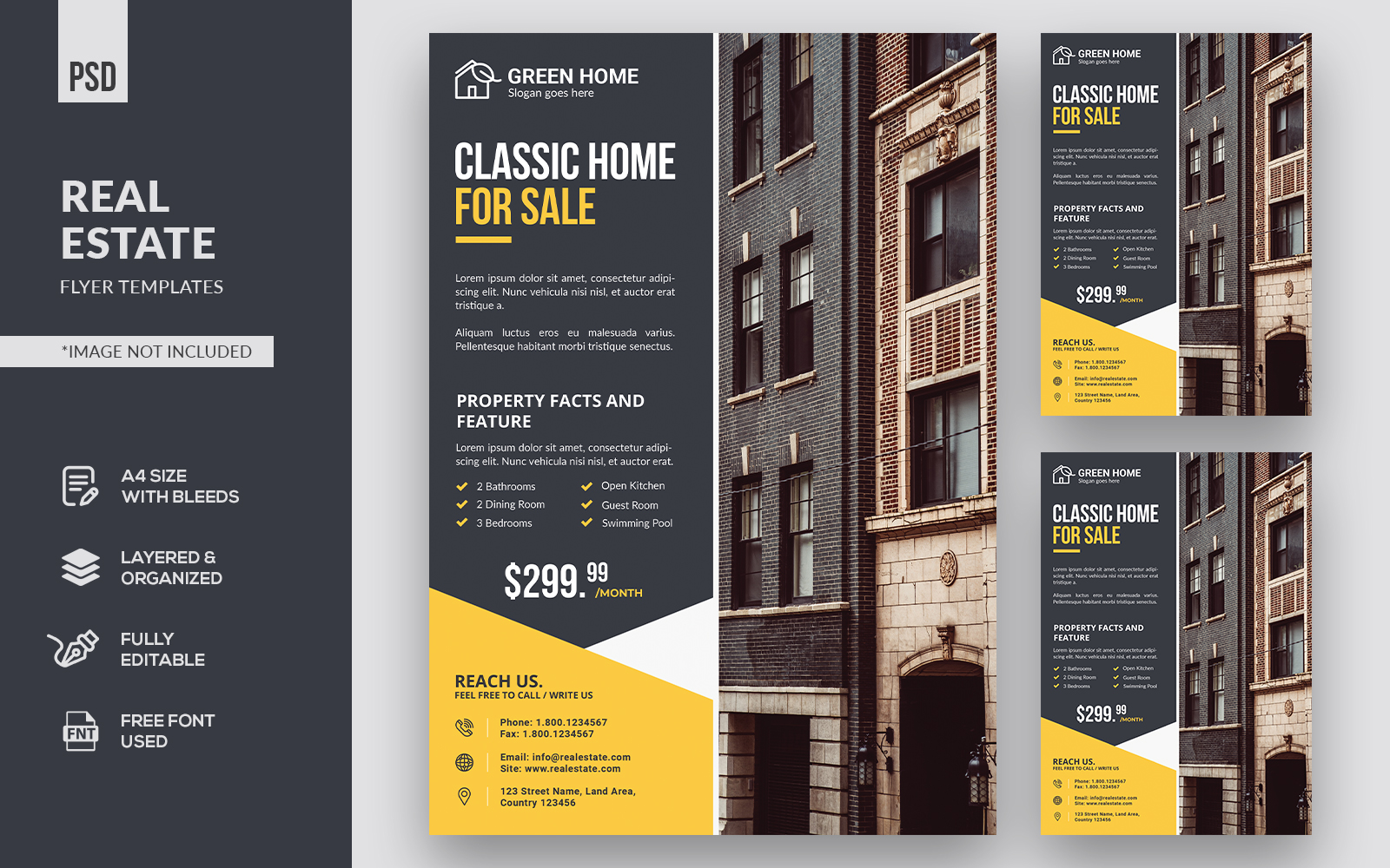 Real Estate Flyers - Corporate Identity Template