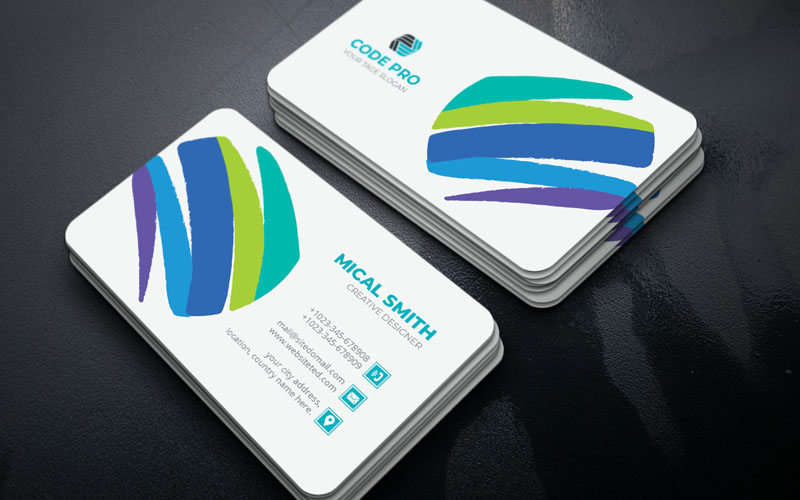 Code Pro -  Business Card - Corporate Identity Template