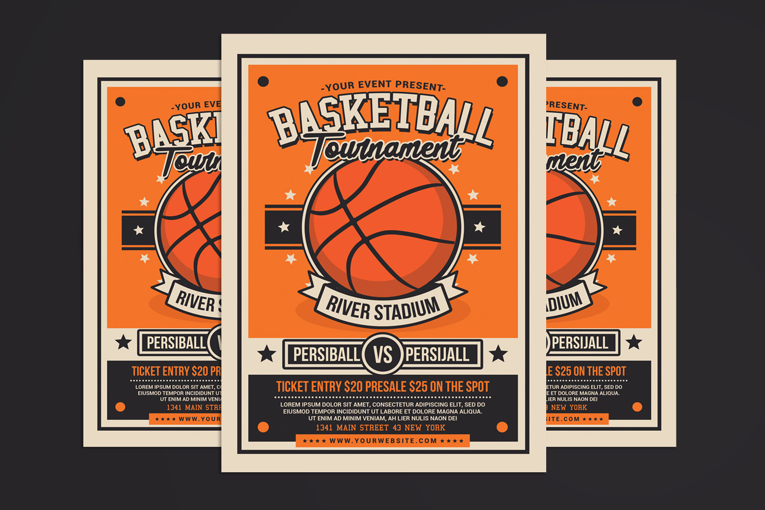 Basketball Tournament Flyer - Corporate Identity Template