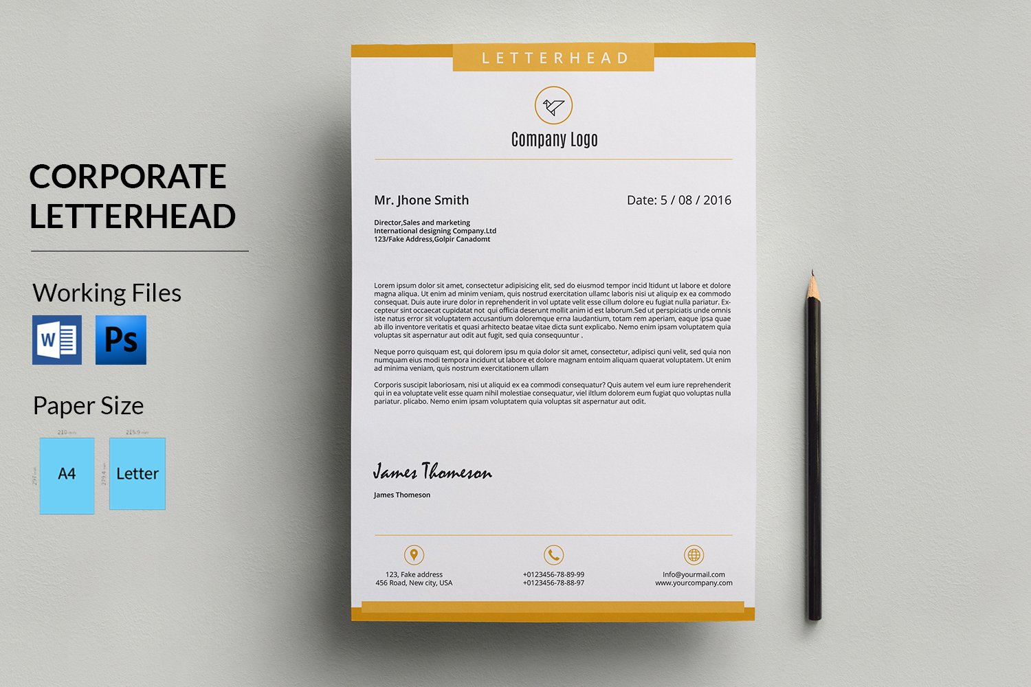 Letterhead - Corporate Identity Template