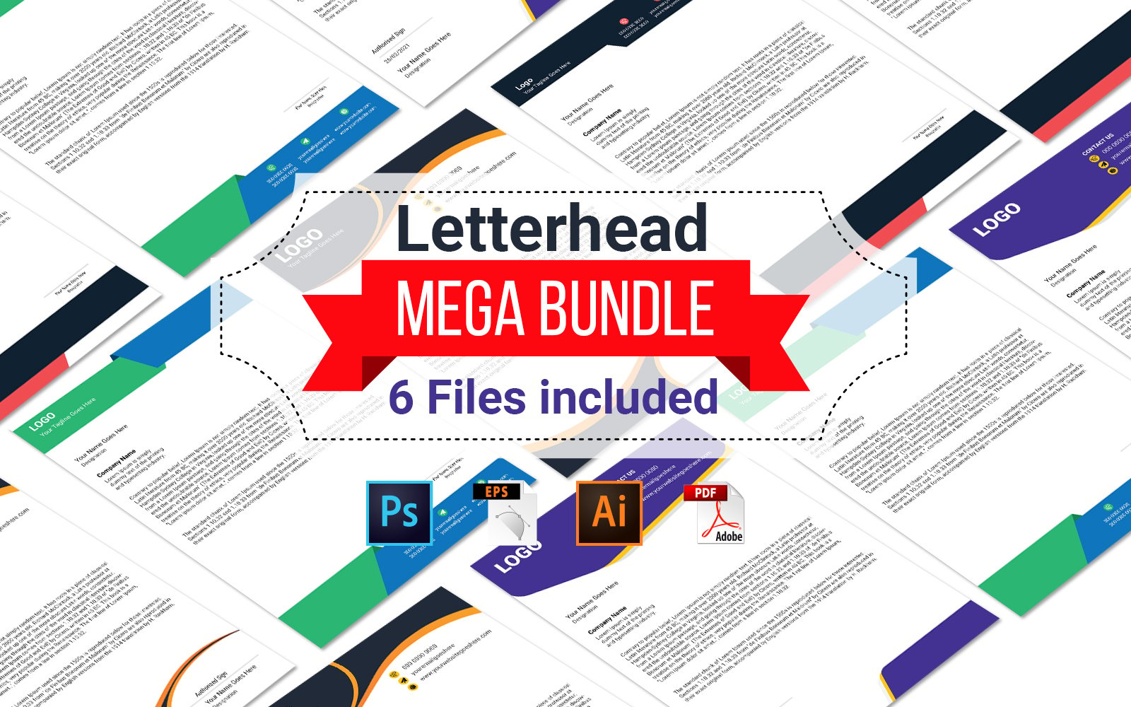 Letterhead  Design Bundle - Corporate Identity Template