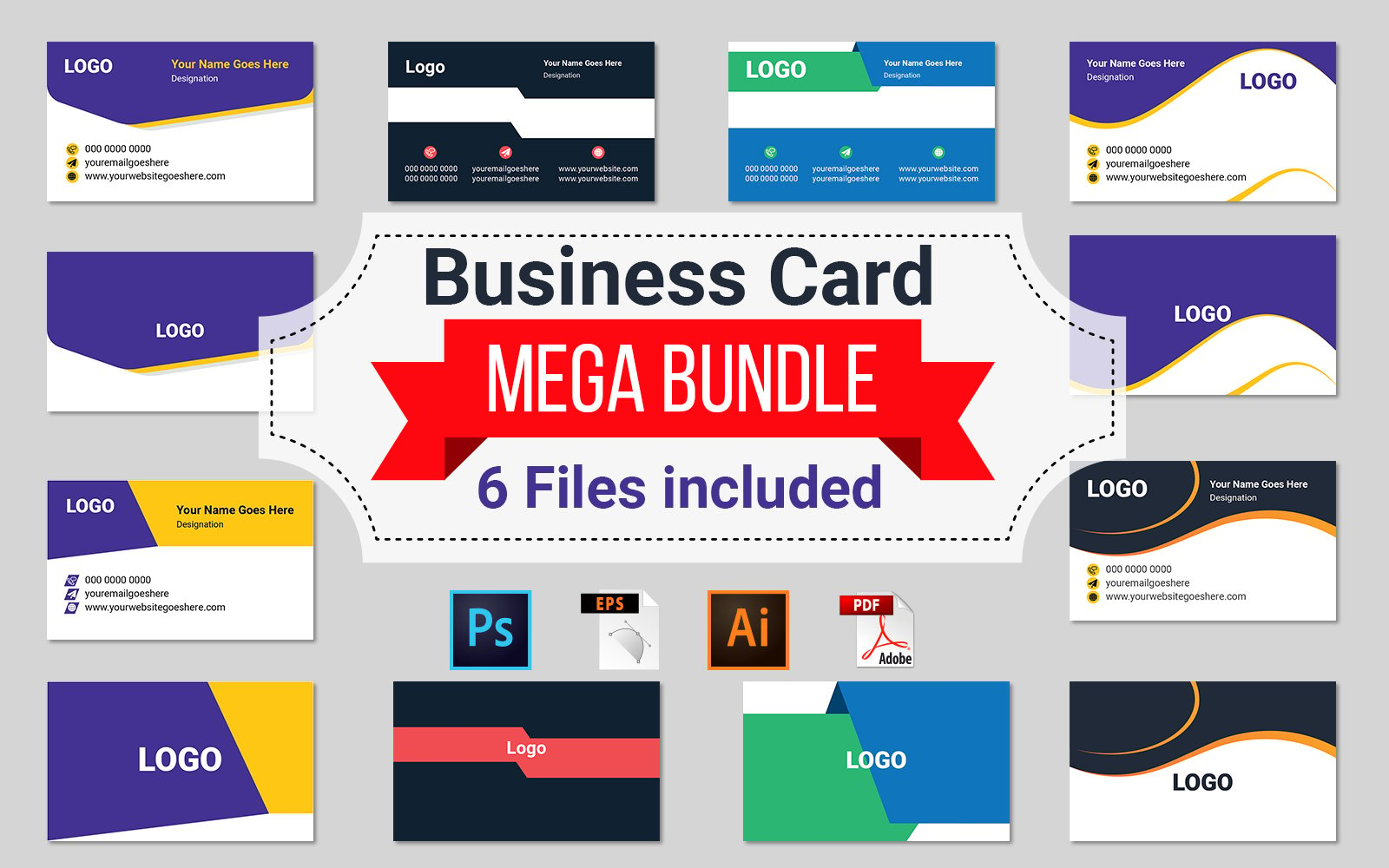 Business Card  Design Bundle - Corporate Identity Template