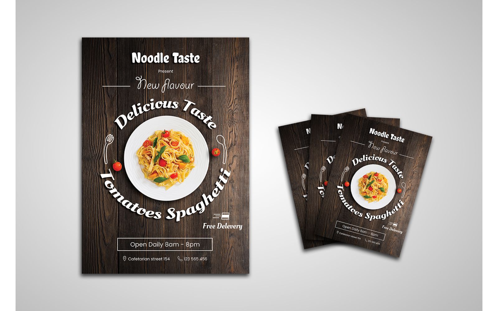 Flyer  Noodle Food - Corporate Identity Template