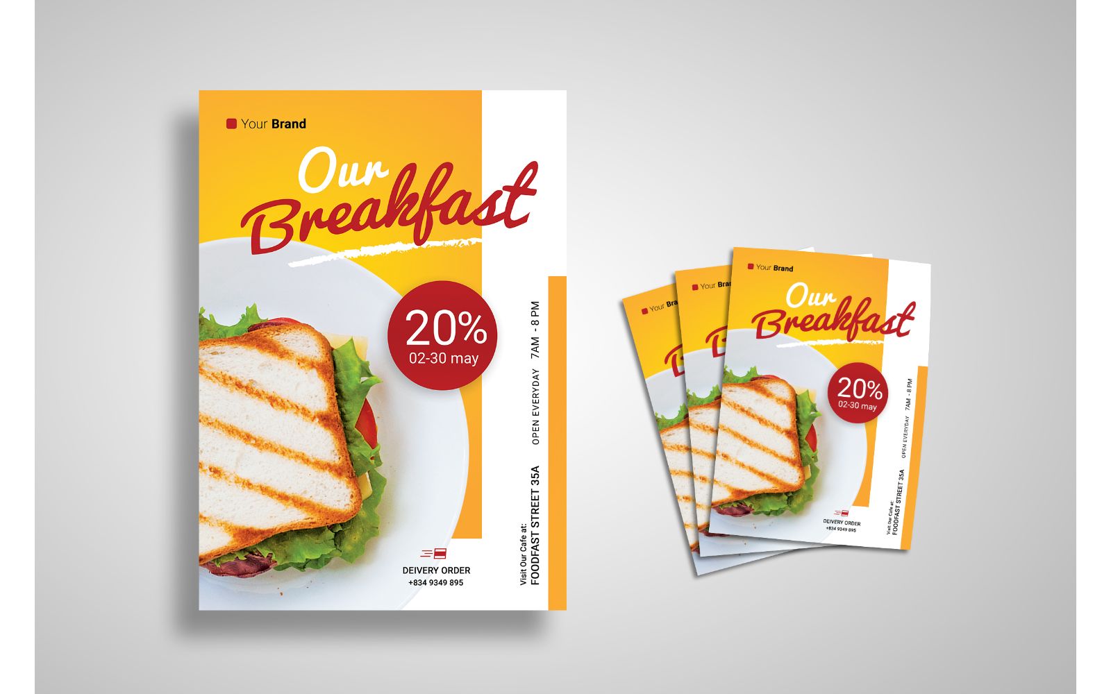 Flyer  Fast Food - Corporate Identity Template