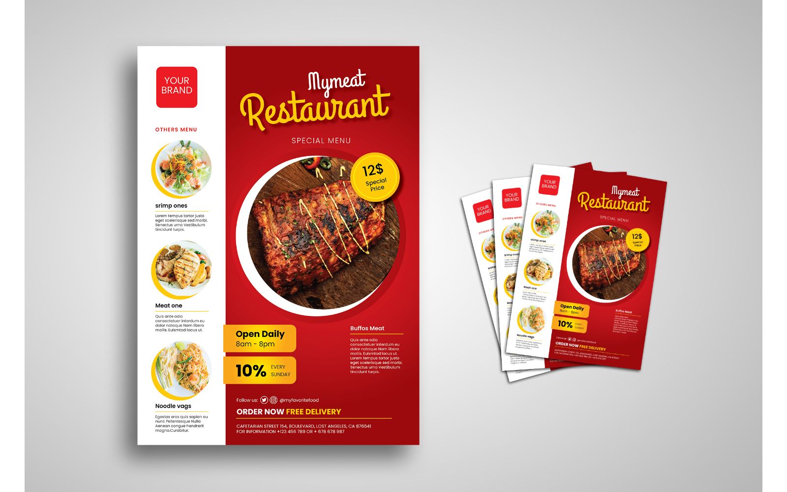 Flyer  Restaurant Food - Corporate Identity Template