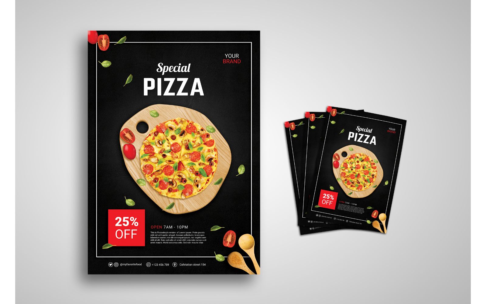 Flyer   Special Pizza - Corporate Identity Template