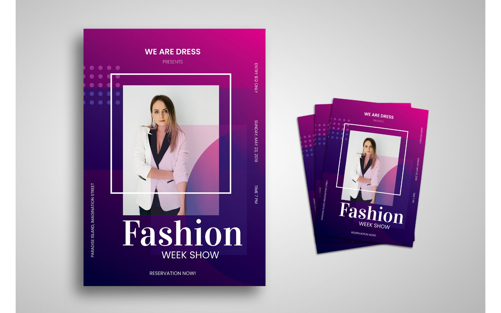 Flyer  Official Fashion - Corporate Identity Template