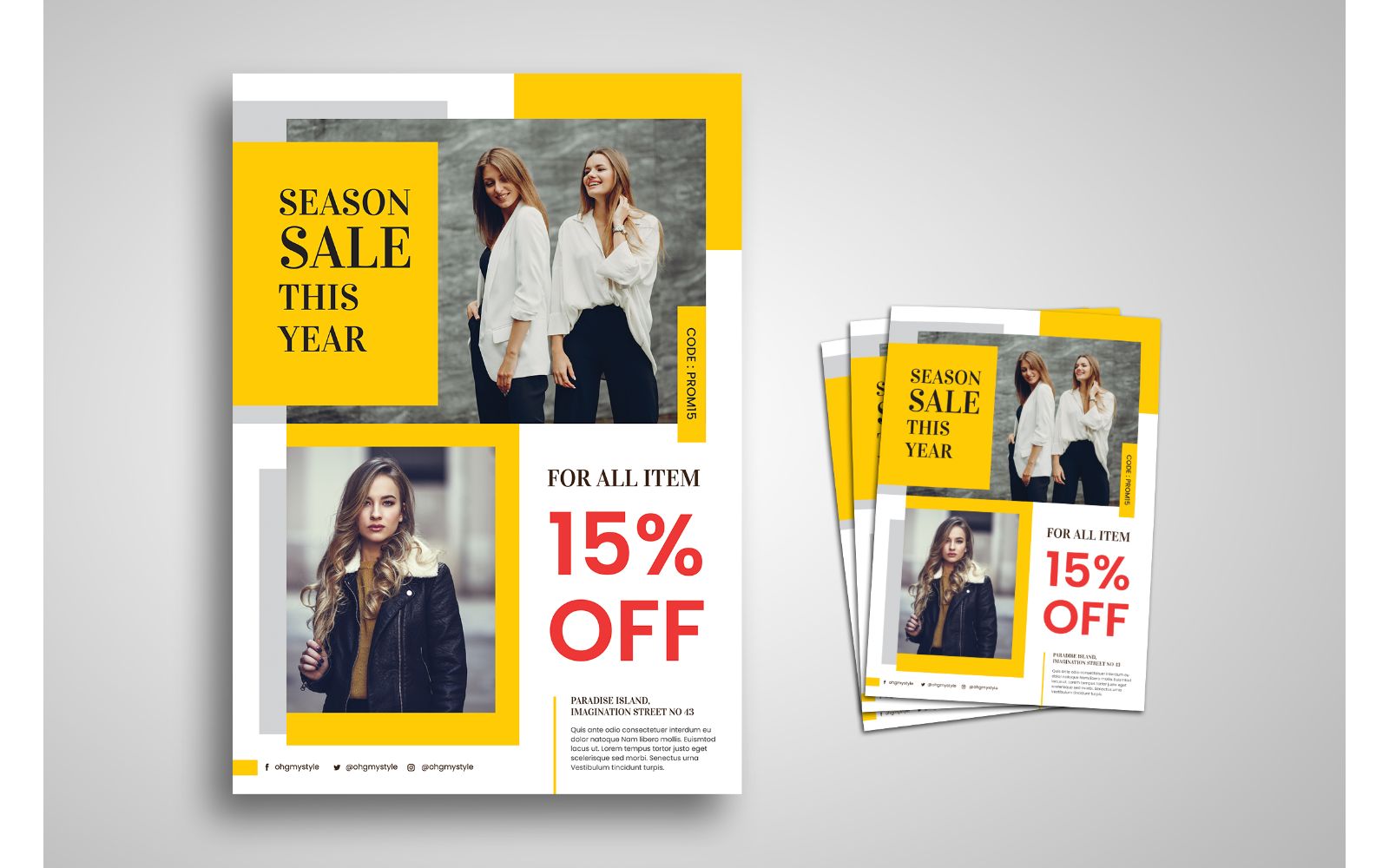 Flyer  Minimal Fashion - Corporate Identity Template