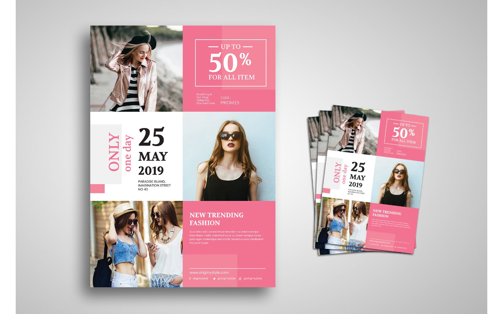 Flyer  Trendy Fashion Design - Corporate Identity Template