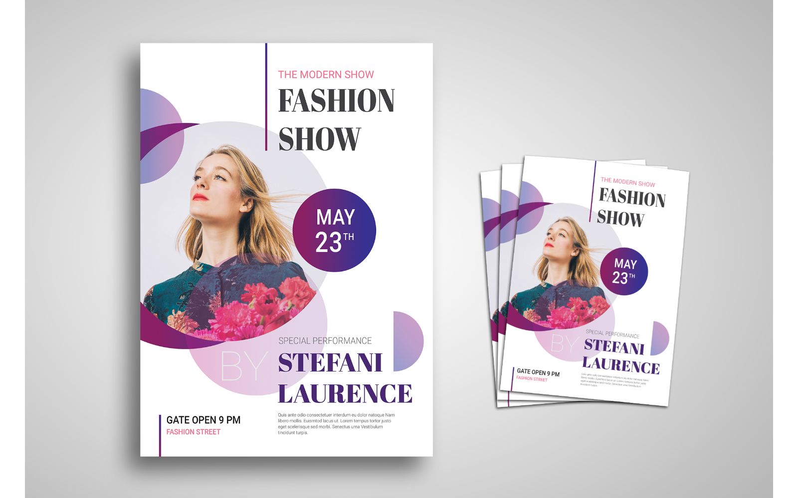 Flyer  Special Fashion Show - Corporate Identity Template