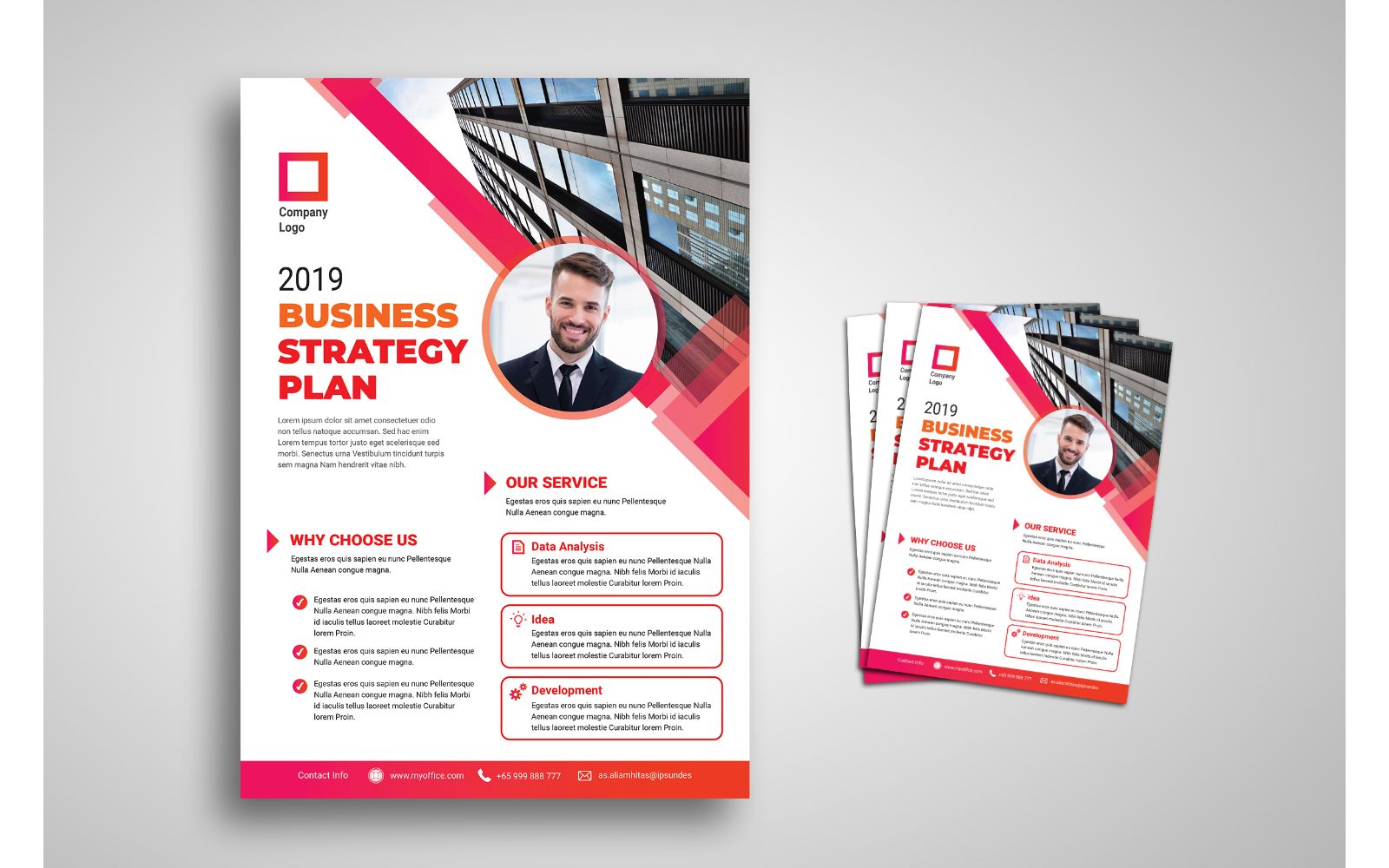 Flyer  Business Strategy - Corporate Identity Template