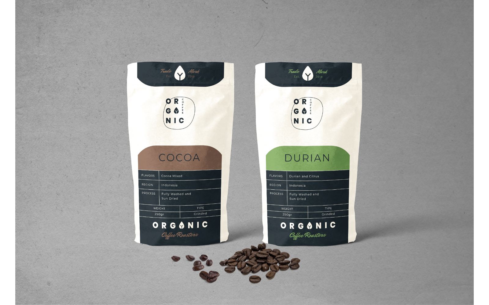 Packaging  Organic Coffee - Corporate Identity Template