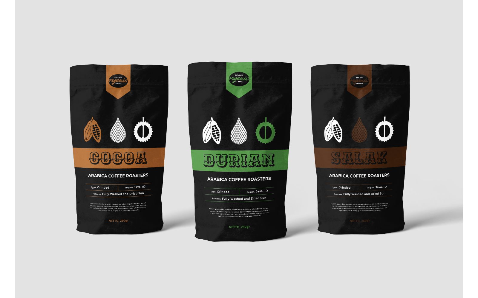 Packaging  Arabica Coffee Roaster - Corporate Identity Template