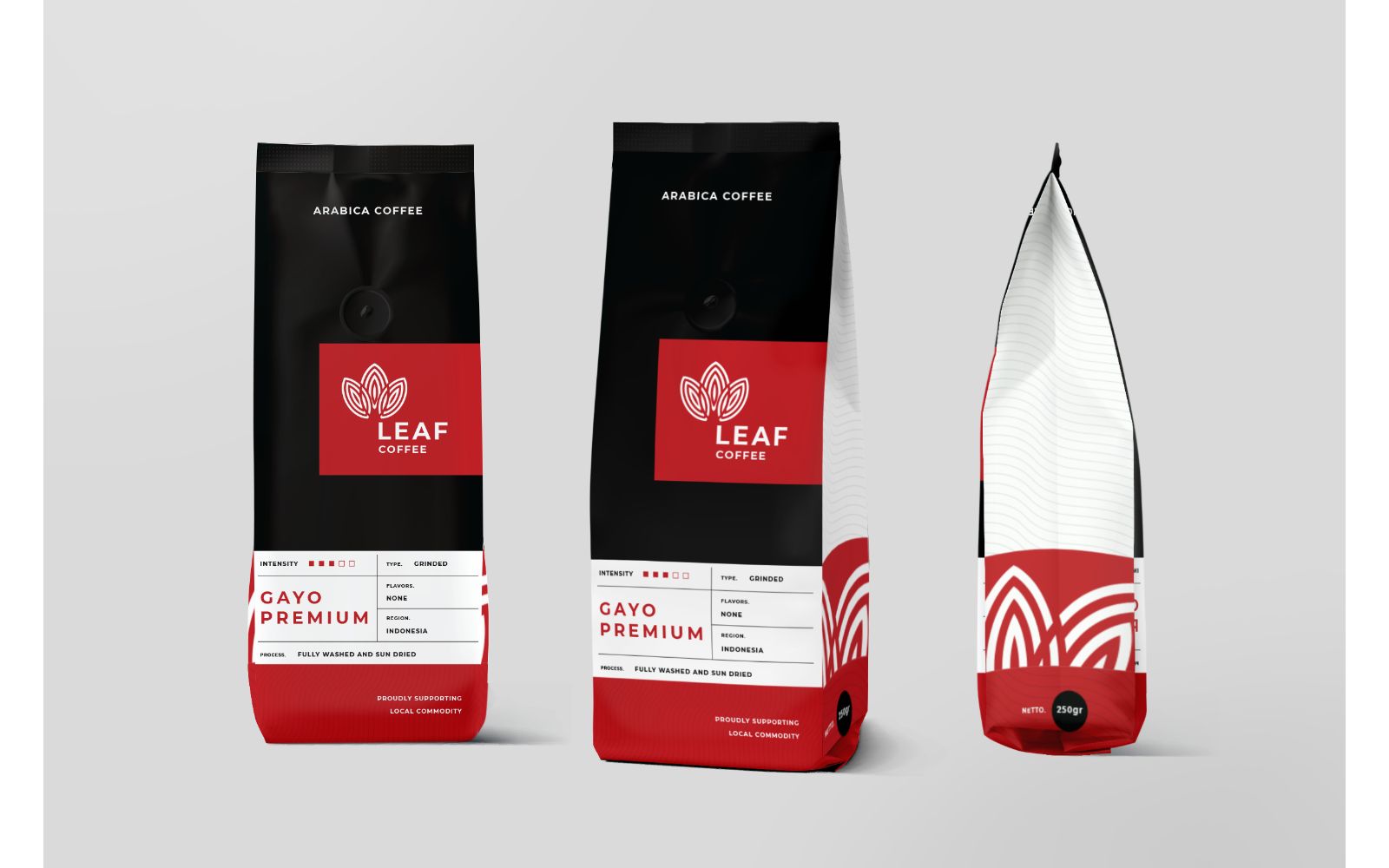 Packaging  Leaf Coffee - Corporate Identity Template