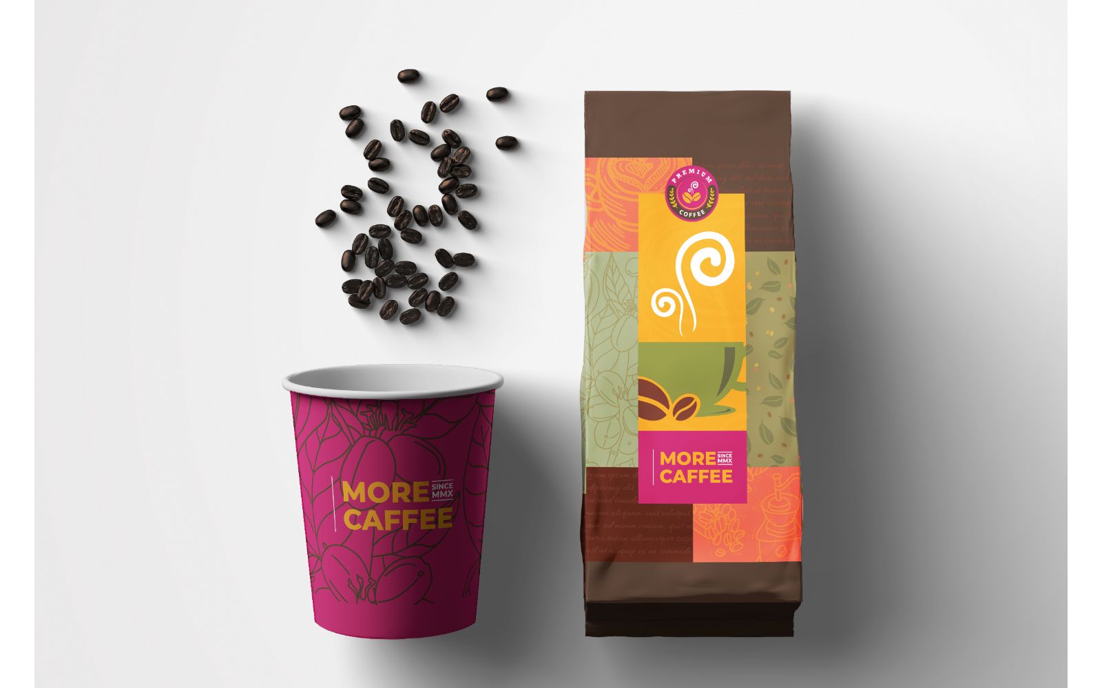 Packaging  More Coffee - Corporate Identity Template