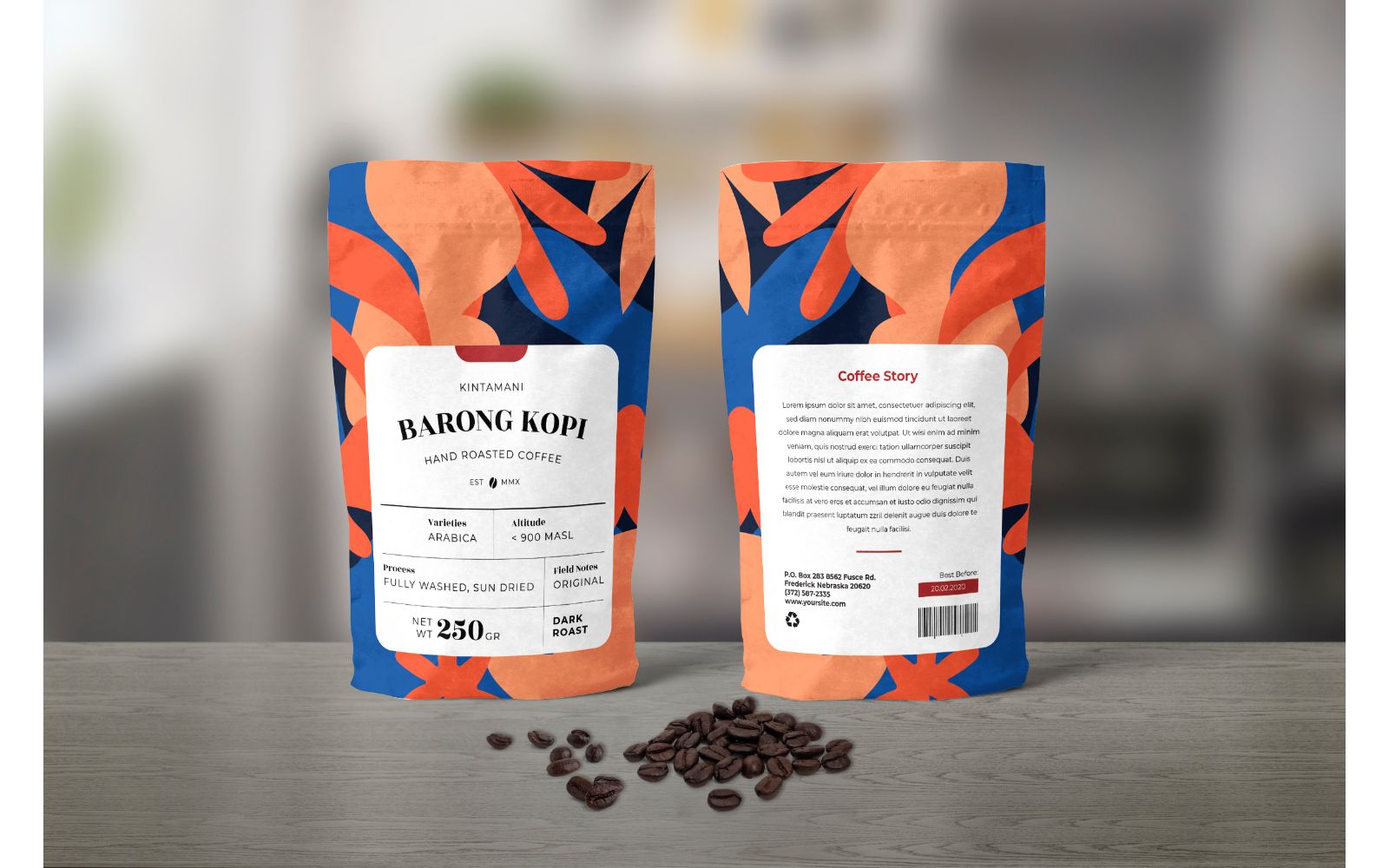 Packaging  Barong Kopi - Corporate Identity Template