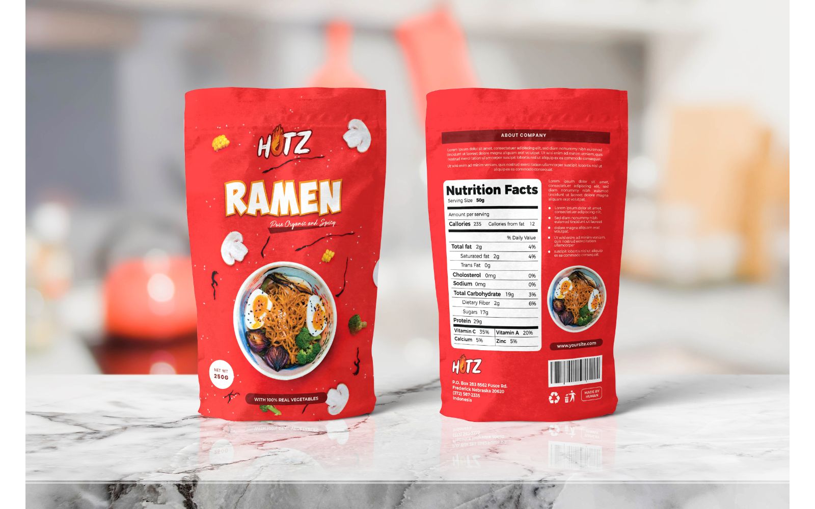 Packaging  Ramen - Corporate Identity Template