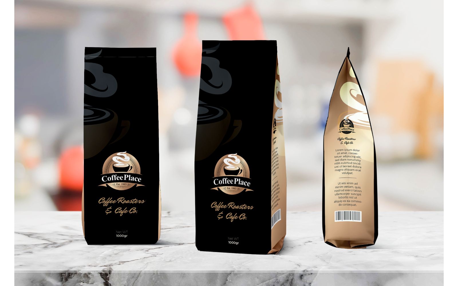 Packaging  Coffee Place - Corporate Identity Template