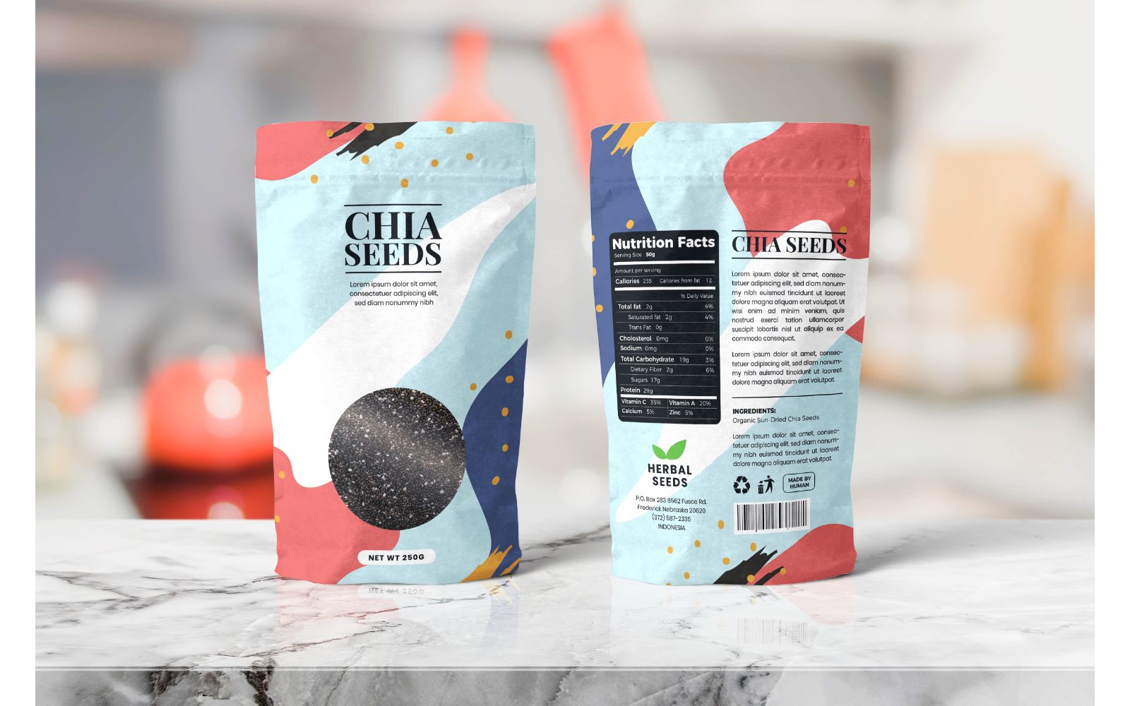 Packaging  Chia Seed - Corporate Identity Template