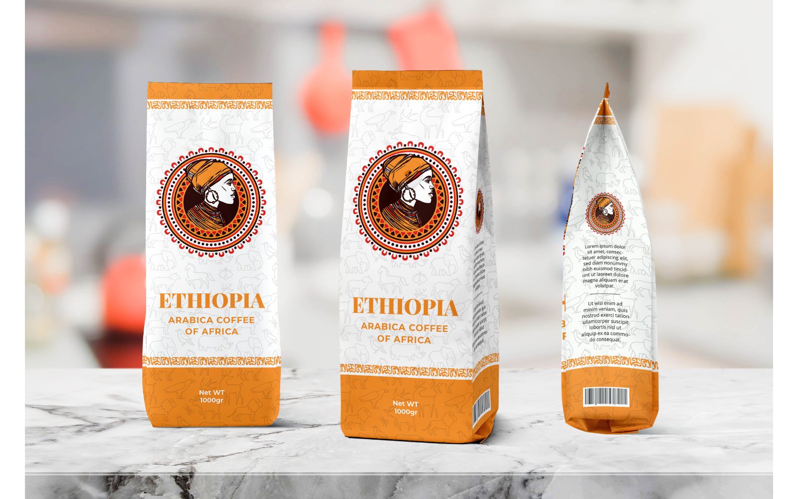 Packaging  Ethopia Coffee - Corporate Identity Template