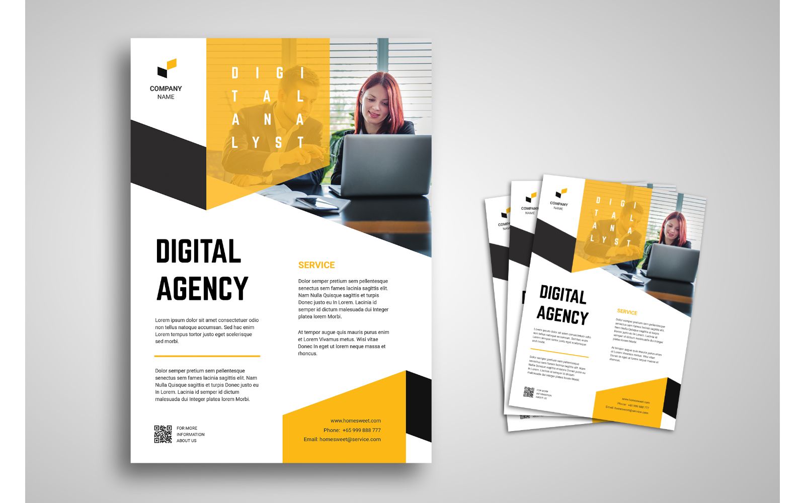 Flyer  Digital Agency - Corporate Identity Template