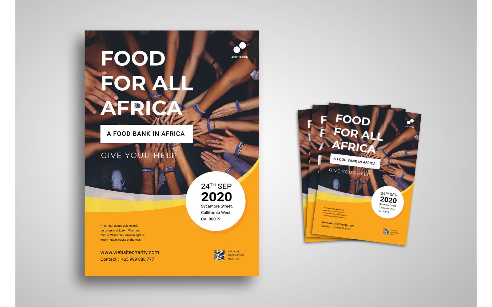 Flyer  Food For Africa - Corporate Identity Template