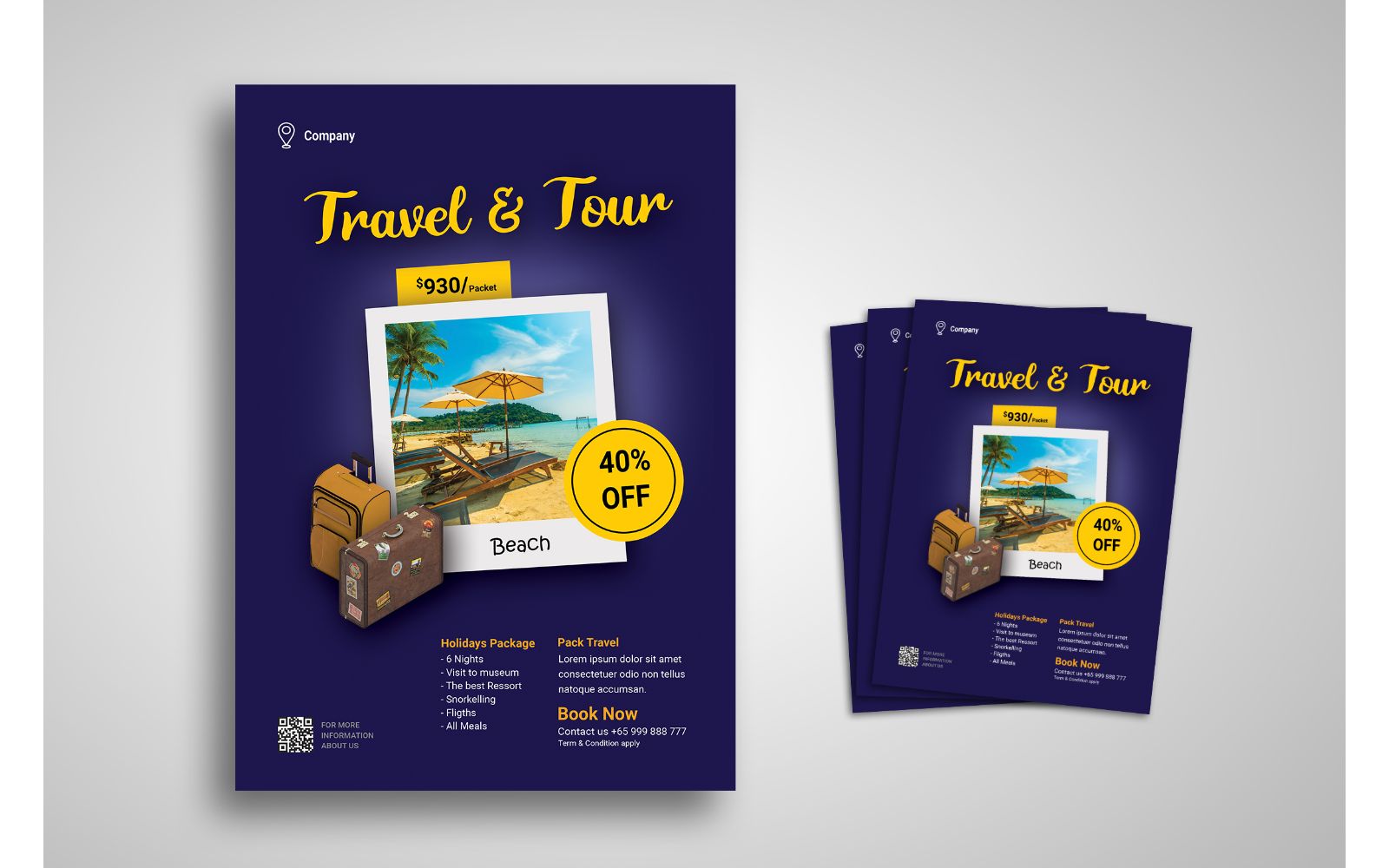 Flyer  Travel & Tour - Corporate Identity Template