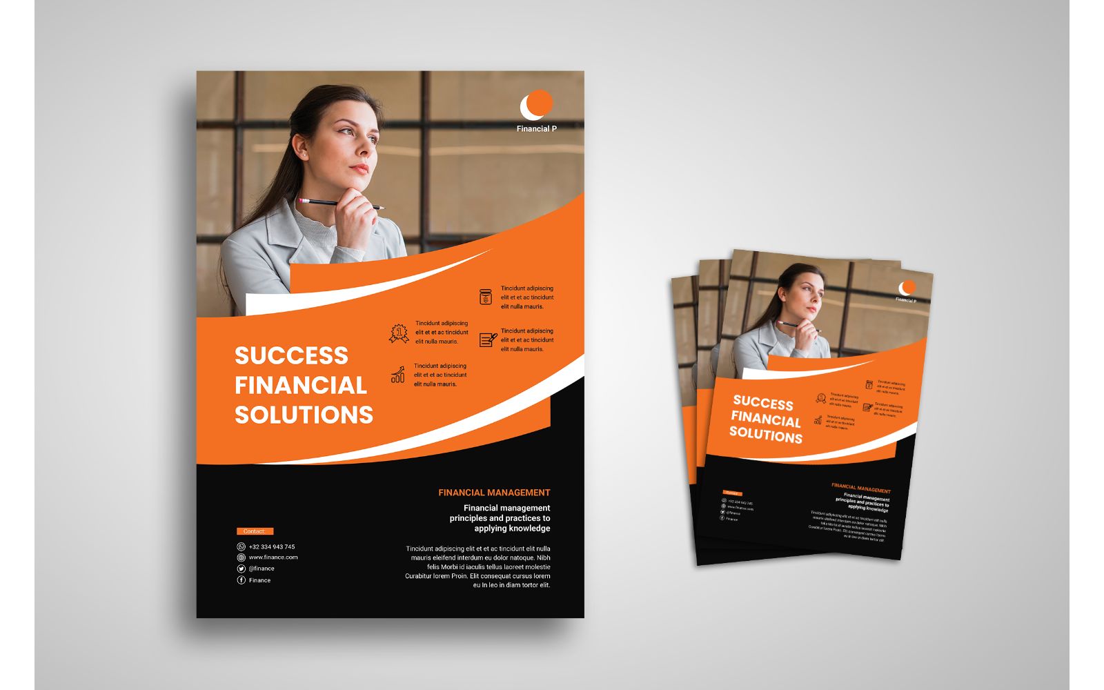 Flyer  Financial Solutions - Corporate Identity Template