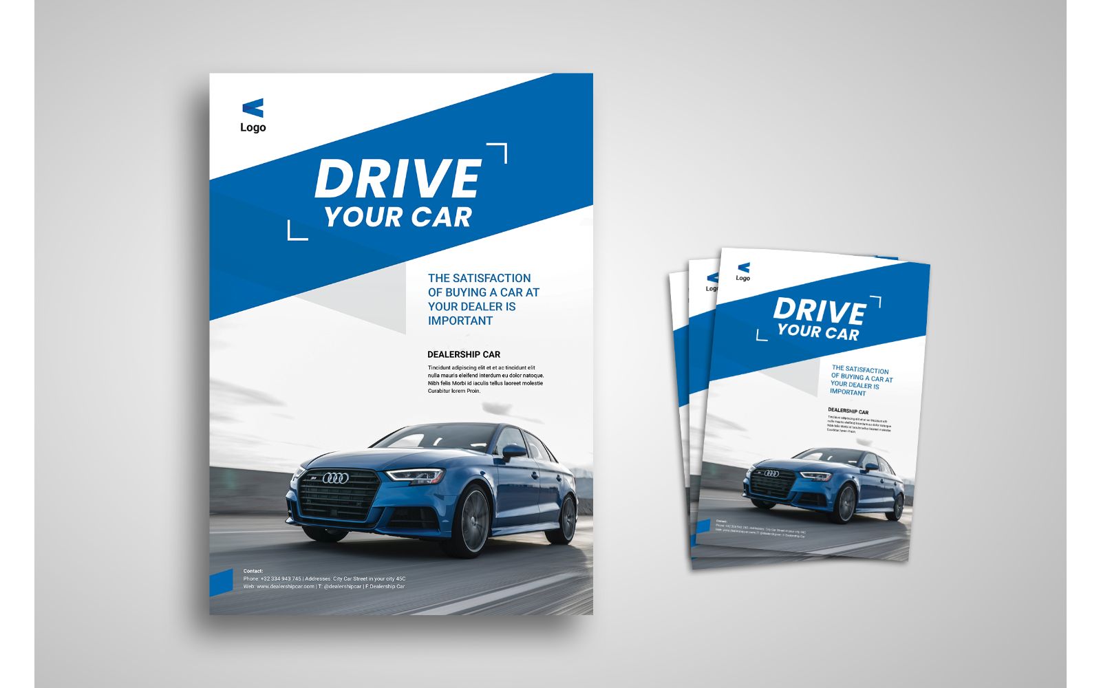 Flyer  Drive Car - Corporate Identity Template