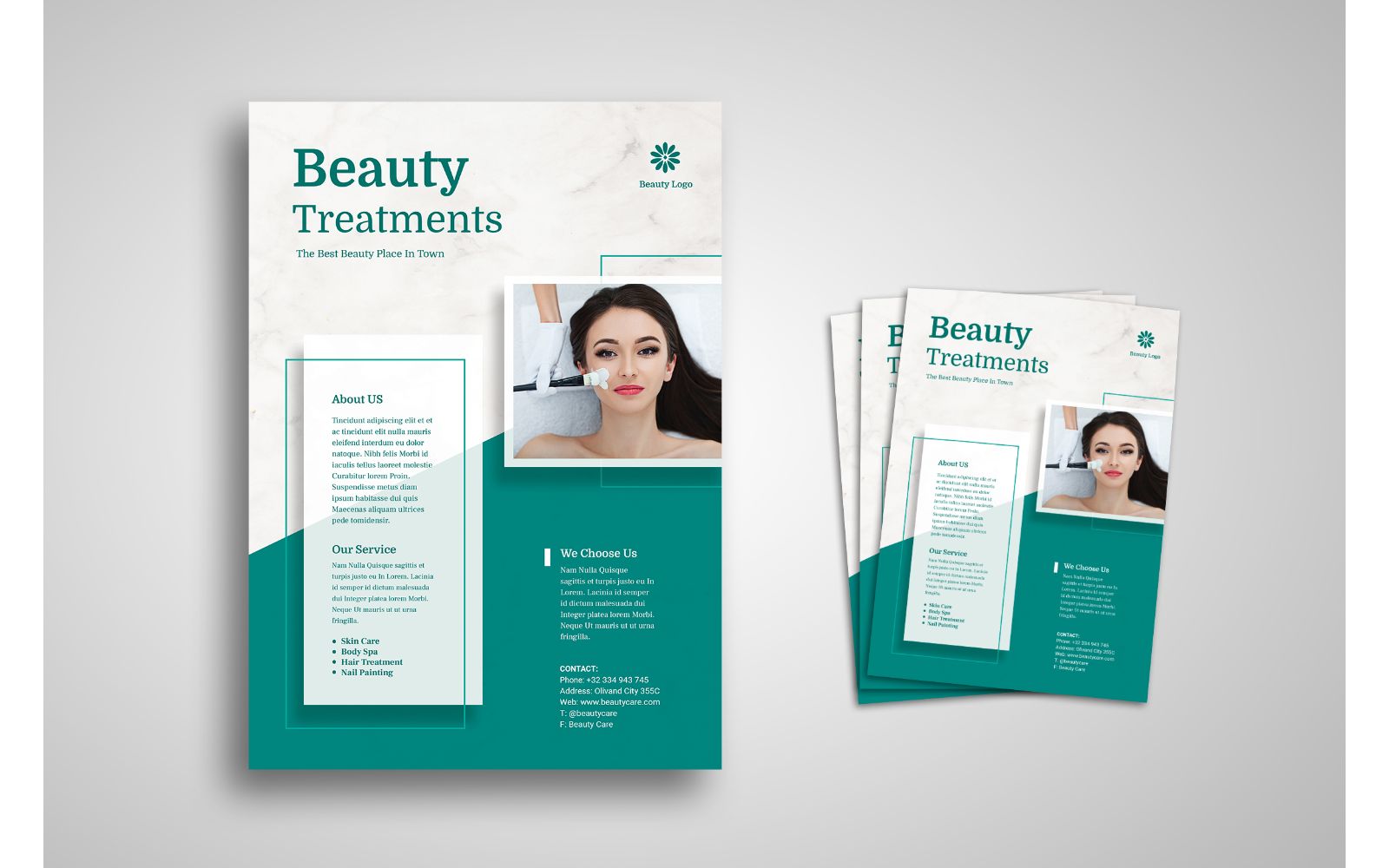 Flyer  Beauty Treatments - Corporate Identity Template