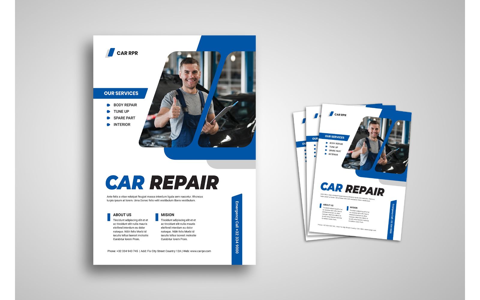 Flyer  Car Repair - Corporate Identity Template