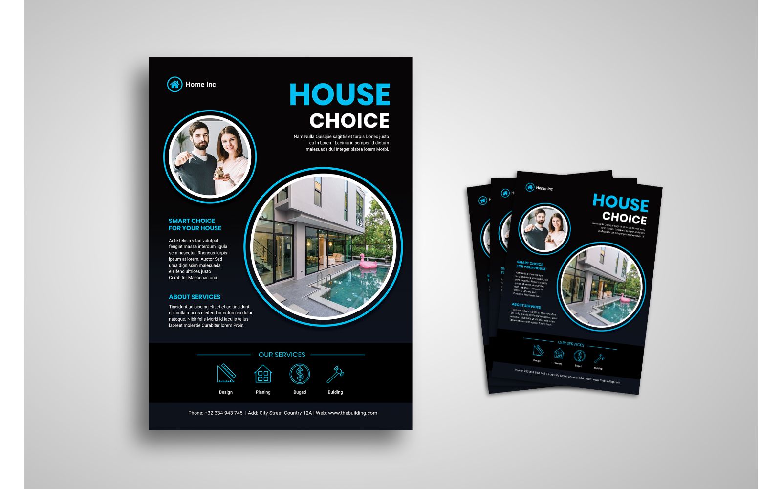 Flyer  Home Inc - Corporate Identity Template