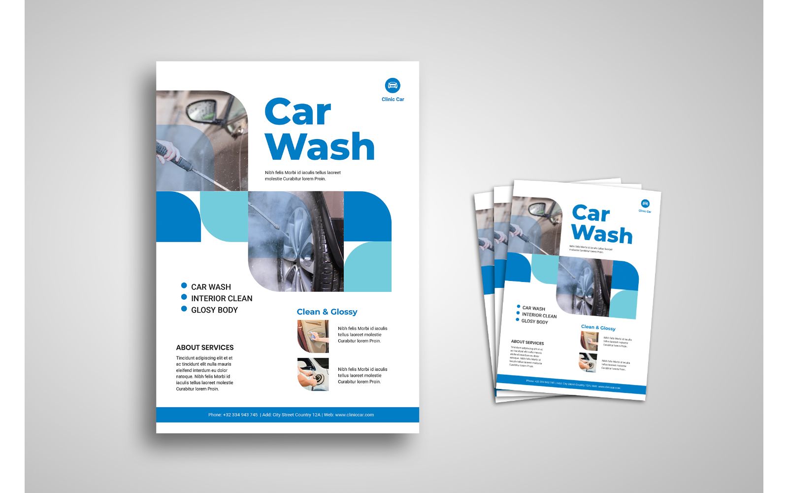 Flyer  Car Wash - Corporate Identity Template