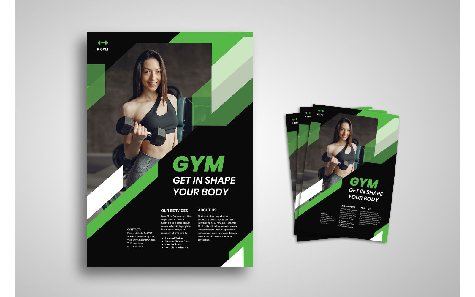 Flyer  Fitness - Corporate Identity Template