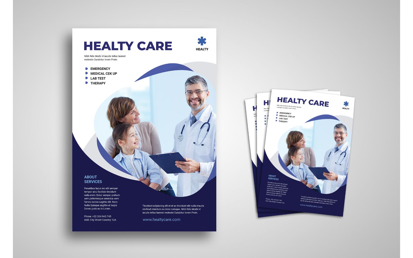 Flyer  Healty Care - Corporate Identity Template