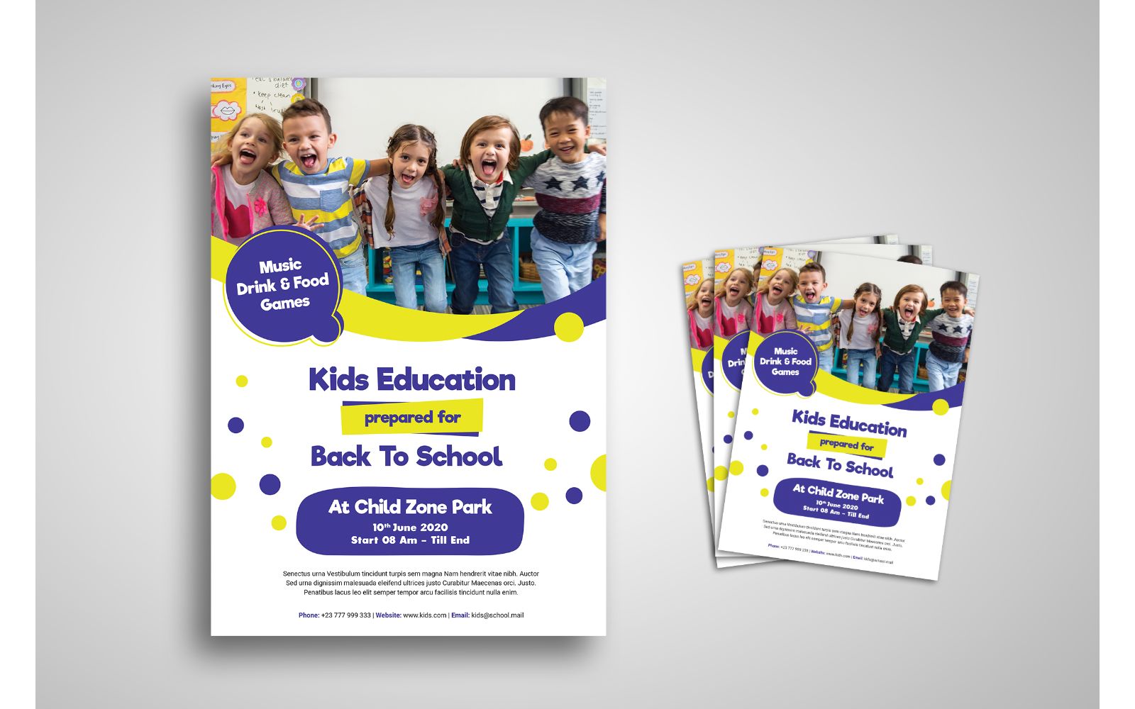 Flyer  Kids Education - Corporate Identity Template