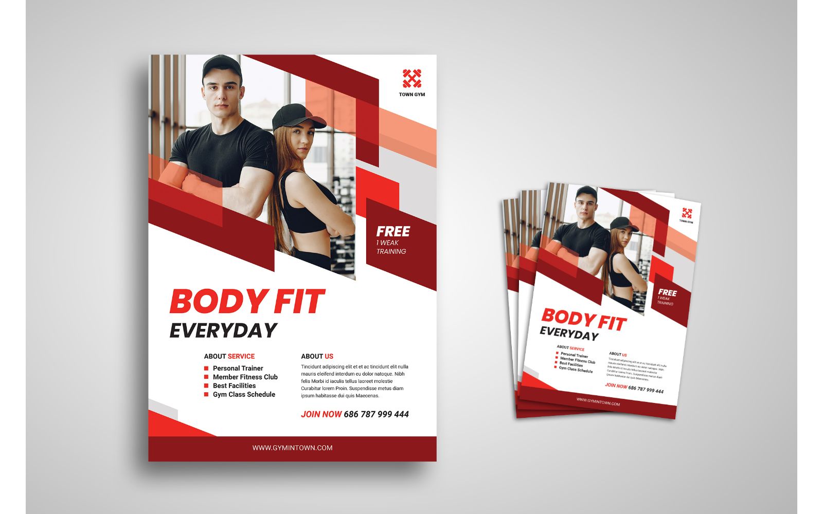 Flyer  Body Fit - Corporate Identity Template