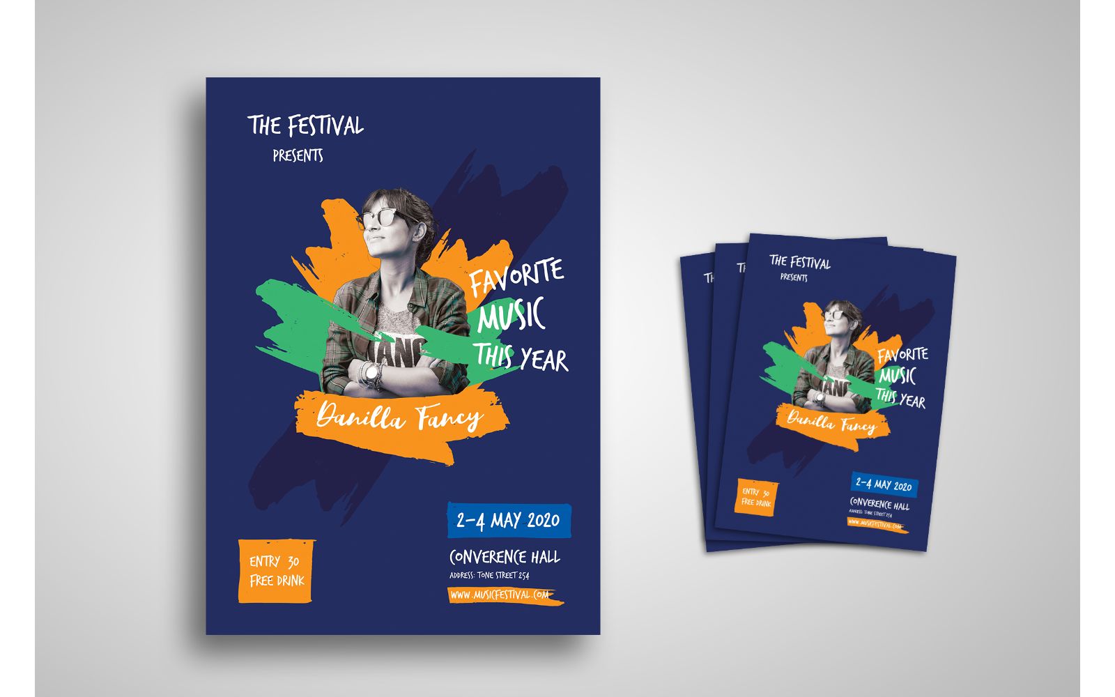 Flyer  Music Festival - Corporate Identity Template