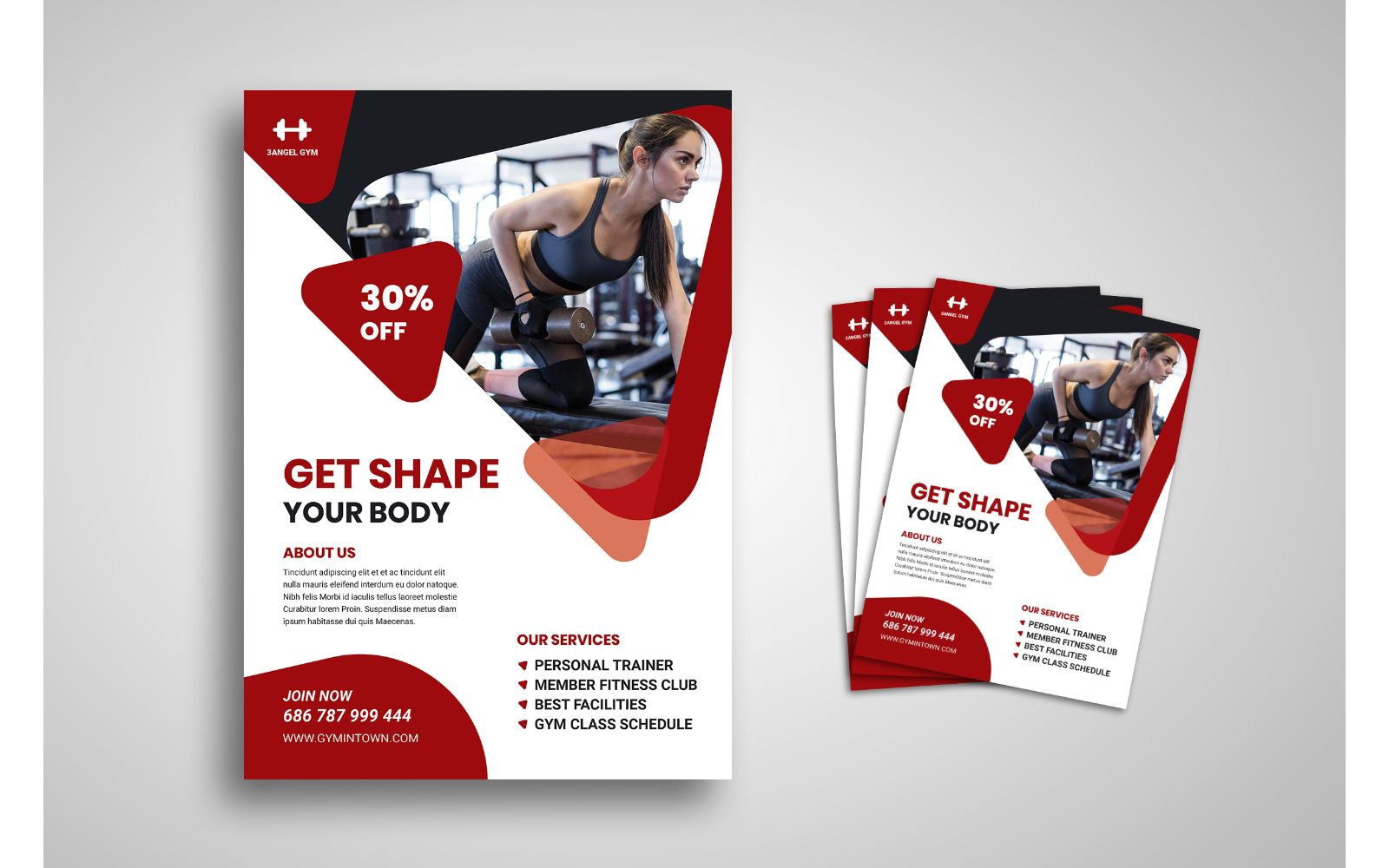 Flyer  Angel Gym - Corporate Identity Template