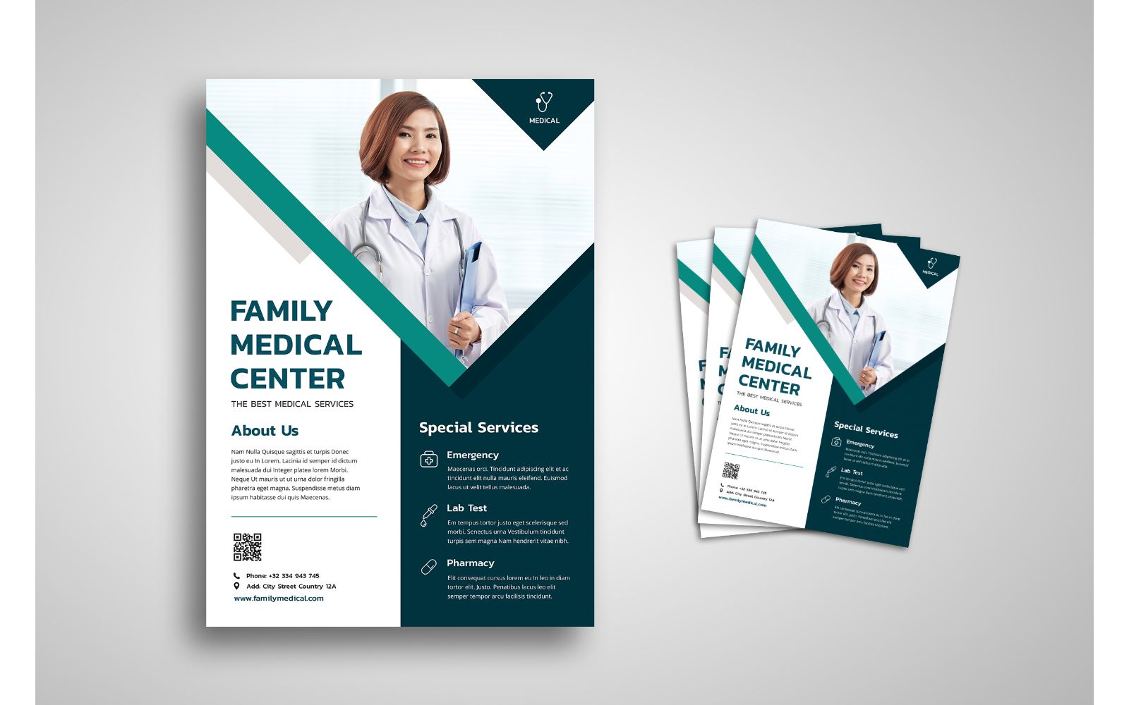 Flyer  Family Medical Center - Corporate Identity Template