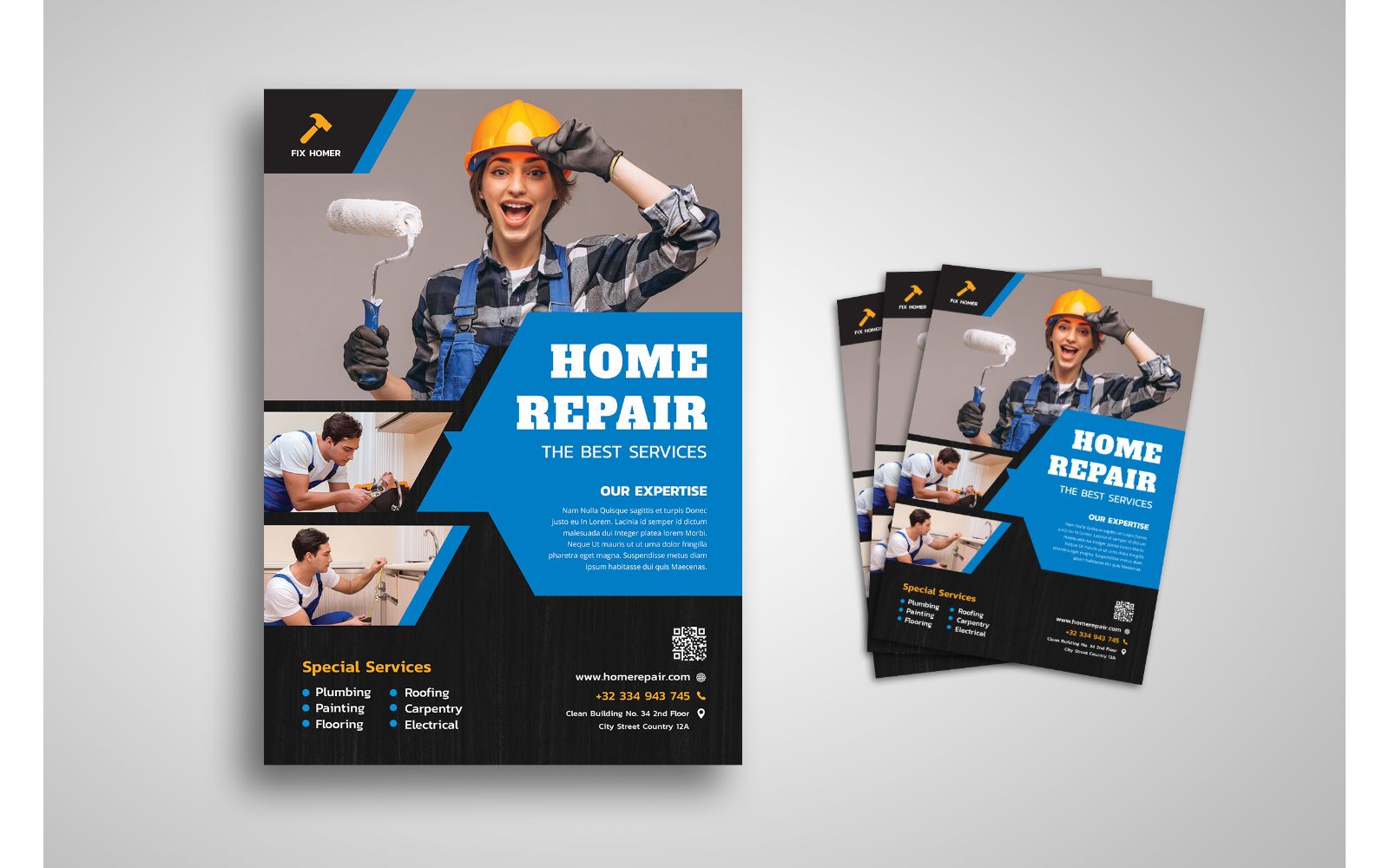 Flyer  Home Repair - Corporate Identity Template