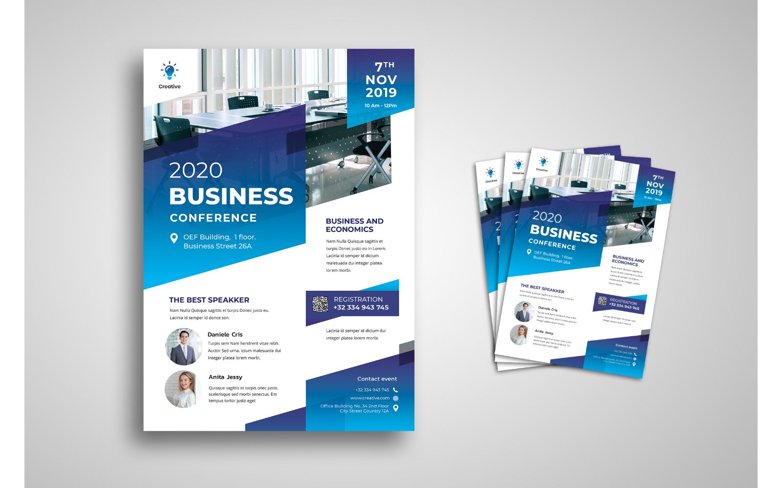 Flyer  Business Conference 2020 - Corporate Identity Template